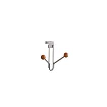 Portemanteau 2 patères à suspendre Energie Gris