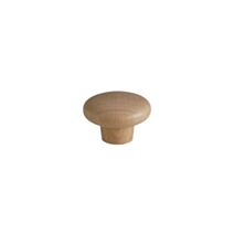 Bouton de meuble classique verni hêtre Ø34 - BAR PLUS