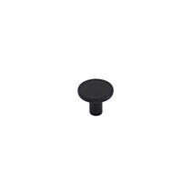 Bouton de meuble contemporain zamak d25x21mm noir mat - BAR PLUS