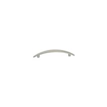 Poignée de meuble contemporain zamak chrome mat L128 - BAR PLUS