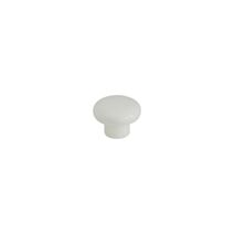 Bouton de meuble plastique 33mmx25mm blanc - BAR PLUS