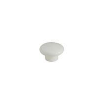Bouton de meuble plastique 40mm blanc - BAR PLUS