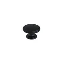 Bouton de meuble New zamak Ø38mm h26mm noir - BAR PLUS