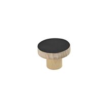 Bouton meuble noir hêtre 34x28 - BAR PLUS