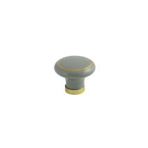 bouton ceramique gris diam.38 h.25 mm