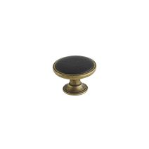 bouton toile noir diam.36 h.26 mm