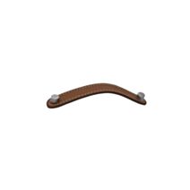 Poignee cuir marron clair entraxe 96 mm Longueur 140 mm
