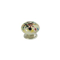 Bouton meuble blanc multicolore céramique 40x40x40mm - BAR PLUS