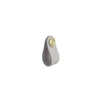 Bouton meuble blanc cuir 65x125 - BAR PLUS