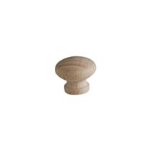 Bouton de meuble classique hêtre brut Ø30 - BAR PLUS
