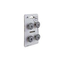 Set de 4 boutons de meuble Coupole zamack blanc - BAR PLUS