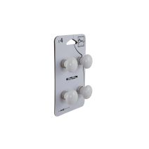 Set de 4 boutons de meuble Coton blanc porcelaine - BAR PLUS