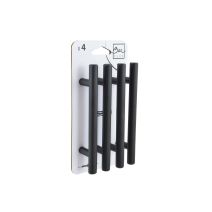 Set de 4 boutons de meuble fil noir acier - BAR PLUS