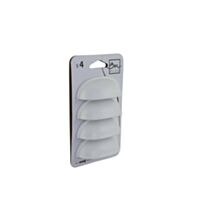 Set de 4 boutons de meuble Coquille acier blanc - BAR PLUS