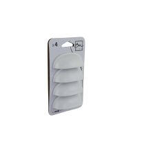 Set de 4 boutons de meuble Coquille acier blanc - BAR PLUS