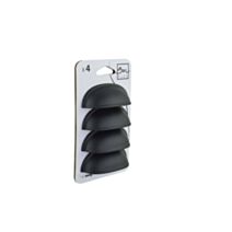 Set de 4 boutons de meuble Coquille acier noir - BAR PLUS