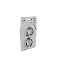 Set de 4 boutons de meuble zamack Ø42 mm vieux laiton - BAR PLUS