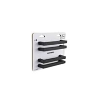 Poignée meuble noir inox 140x11x11mm x4 - BAR PLUS