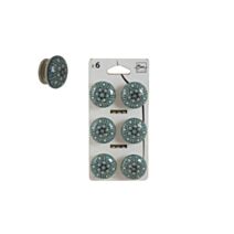 Bouton de meuble porcelaine vert x6 - BAR PLUS