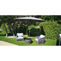 Parasol droit Tilt 3x2m Gris ardoise - GIVEX