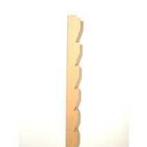 Crémaillère hêtre 18x18 2m
