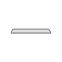 Chant plat mélaminé blanc 6x30 2m4