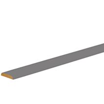 Chant plat 2 arrondis MDF revêtu papier gris 4x28mm 2m40 - SOTRINBOIS