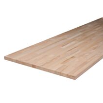 Plan de travail bois hêtre mat L.250 x P.65 cm Ep.36 mm