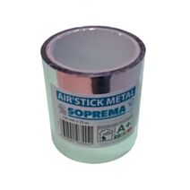 Ruban adhésif pour isolant mince métalisé Air'Stick Métal SOPREMA® 25m x 100mm