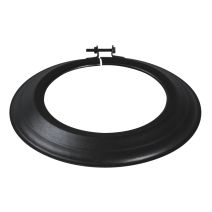 Rosace coloris noir mat en émail Ø139mm - TEN