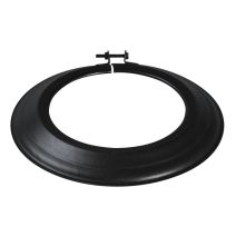 Rosace de Raccordement en émail noir mat ∅180mm - TEN
