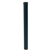 Tuyau rigide spécial poêle à pellets en émail noir mat 80mm - TEN