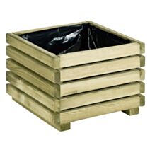 Bac à fleurs bois KÜB 40x40xH.28cm - CERLAND