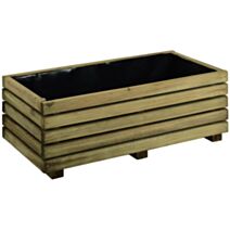 Bac à Fleurs Bois Küb 80x40xH.28cm - CERLAND