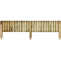 Bordure De Jardin en Pin Cl.3 L120x20/35x5cm Naturel - CERLAND
