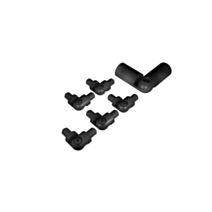 Kit angle 9005 black pour MC (x1) et tubes (x5) - KORDO