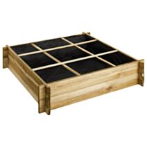 Carré Potager Cardon Pin Classe Iii 90x90x18cm - CERLAND