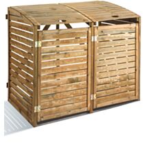 Cache poubelle double 150x90xH.125cm - CERLAND