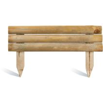Bordure à Planter 3 Demi-Rondins - L 110xH.21/40cm - CERLAND