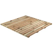 Dalle de terrasse Pin traité Classe 3 100x100x2,8cm - CERLAND