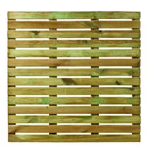 Dalle de terrasse Pin traité Classe 3 100x100x2,8cm - JARDIPOLYS