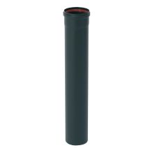 Tuyau spécial poêle à pellet en émail noir mat 50cm d80mm - TEN