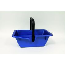 Panier récolte 16l anse verrouillable bleu métal