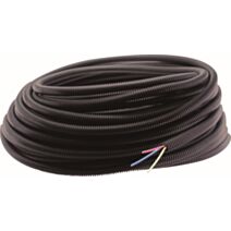 Gaine noir icta préfilée 16g 3x1,5 25m