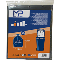 5 sacs poubelle container noir 240 L - MULTIPLAST