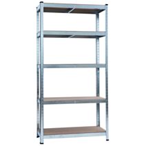 Etagère sur pieds bois/métal 5 plateaux 175kg 180x90x40cm