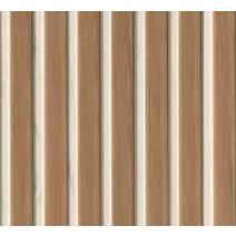 2 panneaux décoratifs MDF 250x28,7cm Chêne naturel fond blanc