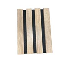 Lot 3 panneaux Ecowall chêne cérusé 260x30x1,4cm beige - AJ TIMBER