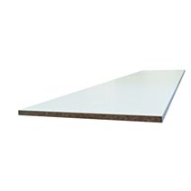 Tablette blanche mélaminée 200 x 40 x 0,16 cm