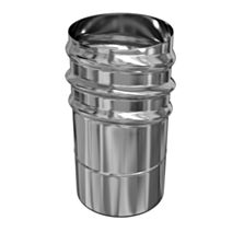 Raccord à visser poêle Tubage flexible inox Ø80mx150/156